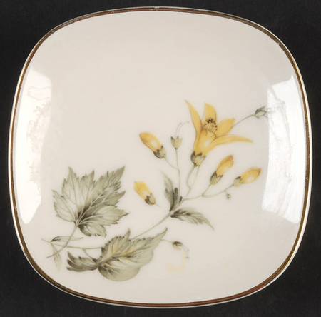 Forsythia (Gold Trim) Butter Pat