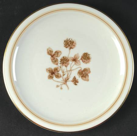 Golden Clover Bread & Butter Plate