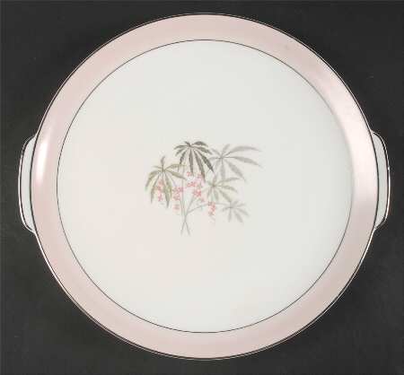 Palm Springs Handled Cake Plate