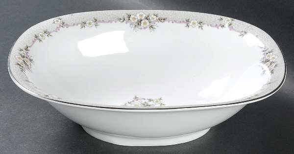 Priscilla 9" Oval Vegetable Bowl