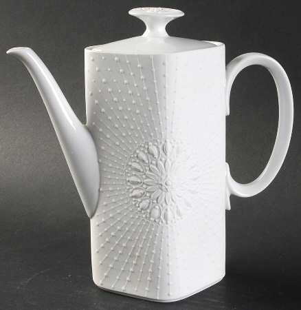 White Dimensions Mini Coffee Pot & Lid