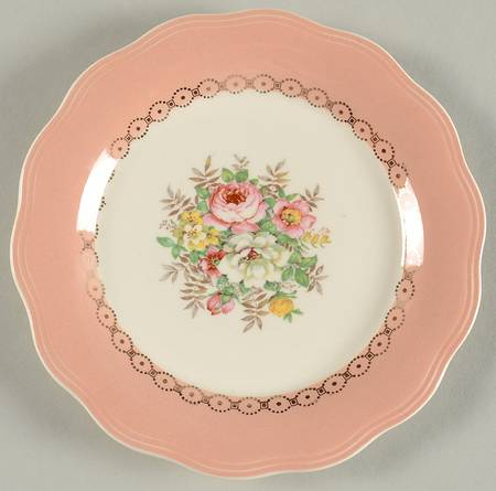 Dusty Rose Bread & Butter Plate
