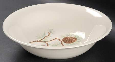 Pine Cone 8" Round Vegetable Bowl