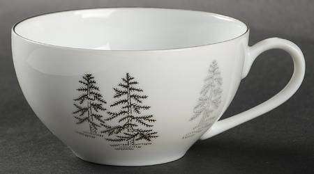 Silver Tree (Coupe) Flat Cup
