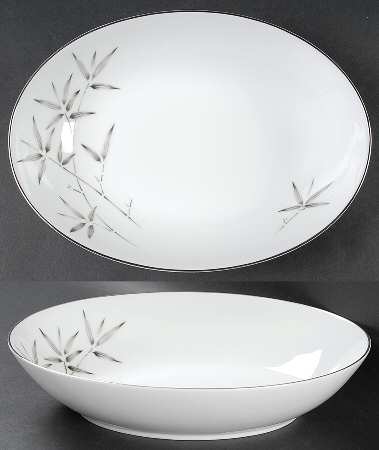 Bamboo 10" Oval Vegetable Bowl
