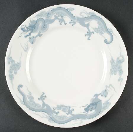 Dragon Blue and Gray Dinner Plate