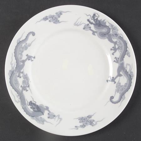 Dragon Blue and Gray Salad Plate