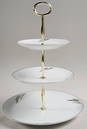 Full Crop 13 7/8"-14 1/4" 3-Tiered Serving Tray(DP,SP,BB) HC