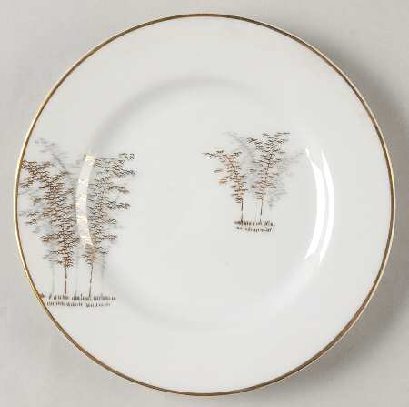 Gold Bamboo Bread & Butter Plate