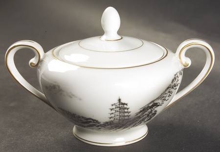 Landscape Sugar Bowl & Lid