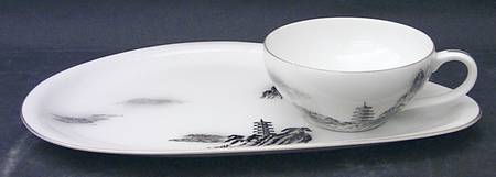 Landscape Snack Plate & Cup Set