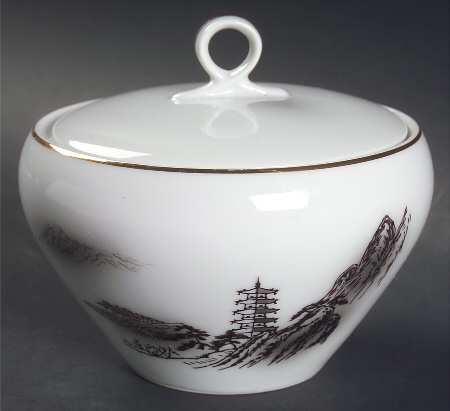Landscape Sugar Bowl & Lid