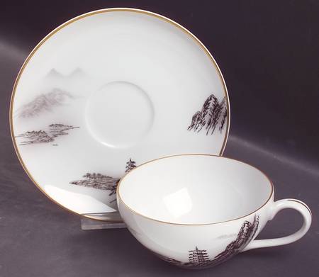 Landscape Flat Cup & Saucer Set