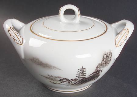 Landscape Sugar Bowl & Lid