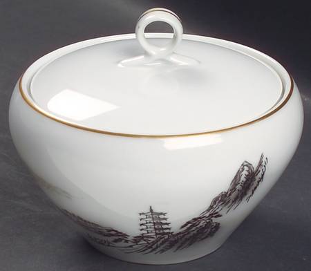 Landscape Sugar Bowl & Lid