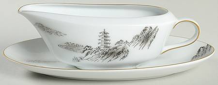 Landscape Gravy Boat & Underplate/Relish