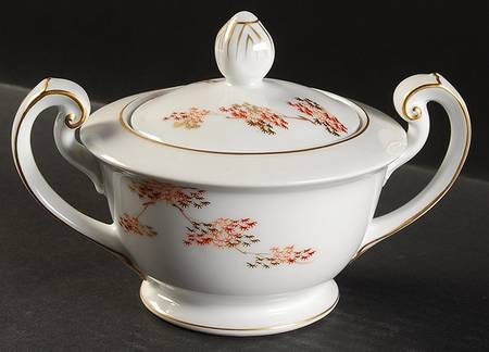 Maple (Rim) Sugar Bowl & Lid