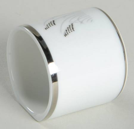 Moon Glow (Black Plant) Napkin Ring