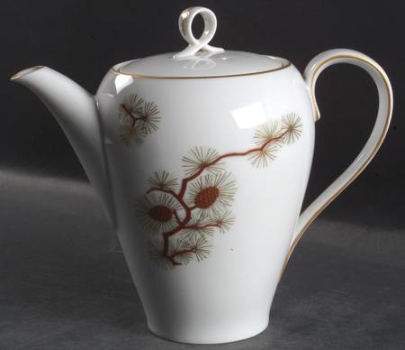 Pine Cone (Coupe Shape) Teapot & Lid