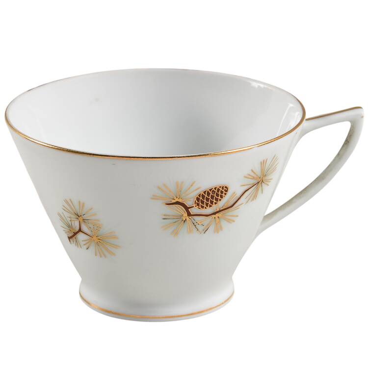 Pine Cone (Coupe Shape) Footed Cup
