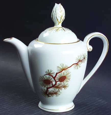 Pine Cone (Coupe Shape) Mini Coffee Pot & Lid