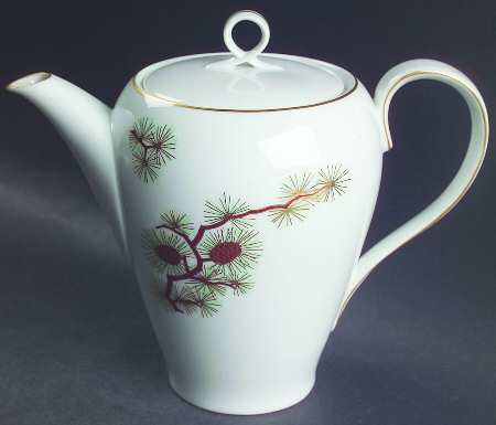 Pine Cone (Coupe Shape) Mini Teapot & Lid