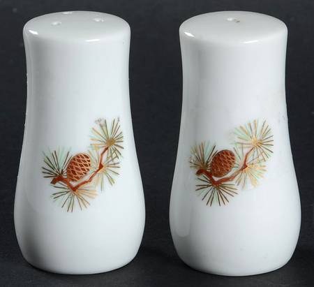 Pine Cone (Coupe Shape) Salt & Pepper Set