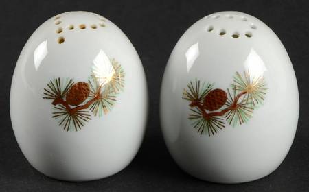 Pine Cone (Coupe Shape) Salt & Pepper Set