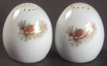 Pine Cone (Rim Shape) Salt & Pepper Set