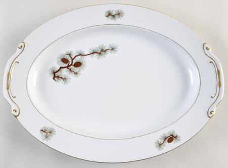 Pine Cone (Rim Shape) 16" Oval Serving Platter
