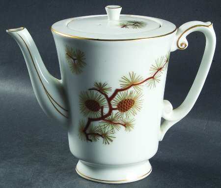 Pine Cone (Rim Shape) Mini Coffee Pot & Lid