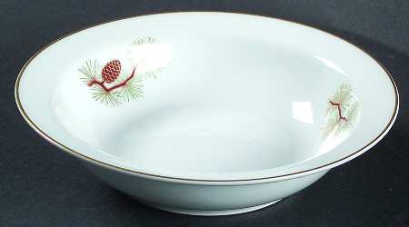 Pine Cone (Rim Shape) Rim Fruit/Dessert (Sauce) Bowl