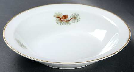 Pine Cone (Rim Shape) Rim Soup Bowl