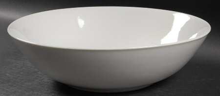Plain White 10" Round Vegetable Bowl