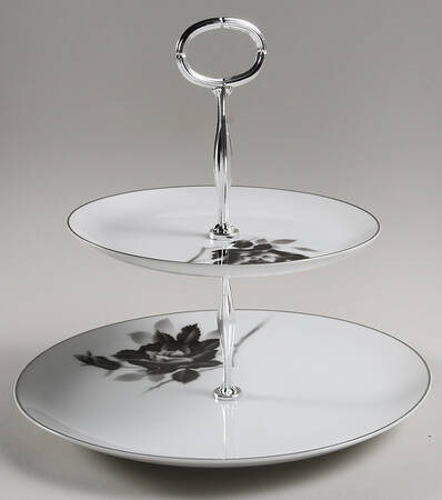 Princess 6 5/8"-10"  2 Tiered Serving Tray (Dp, Sp) HC
