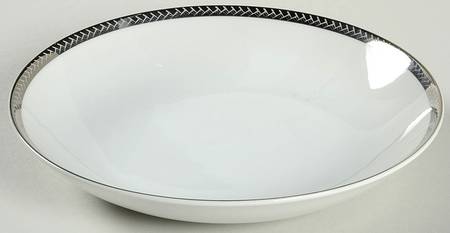 Silver Braid Coupe Soup Bowl
