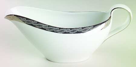 Silver Lichen Gravy Boat