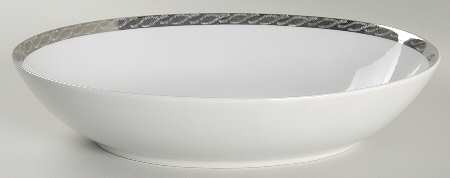 Silver Lichen 10" Oval Vegetable Bowl