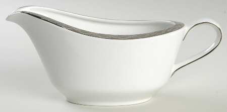 Silver Lichen Gravy Boat