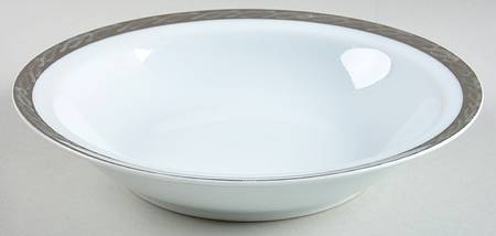 Silver Lichen Rim Soup Bowl