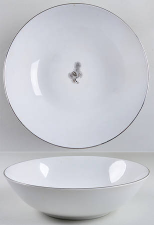 Silver Pine 9" Round Vegetable Bowl