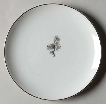 Silver Pine Bread & Butter Plate
