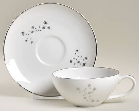Star Dust Flat Cup & Saucer Set