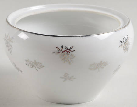 White Rose Sugar Bowl No Lid