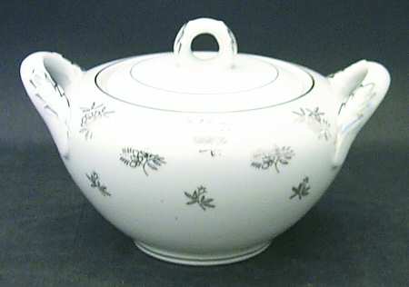 White Rose Sugar Bowl & Lid