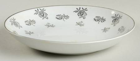 White Rose Coupe Soup Bowl