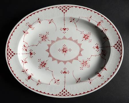 Denmark Pink 13" Oval Serving Platter