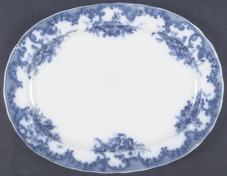Versailles (Flow Blue) 12" Oval Serving Platter