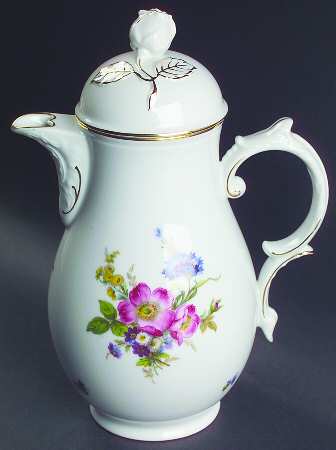 Ancestral Dresden Coffee Pot & Lid