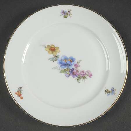 Ancestral Dresden Bread & Butter Plate